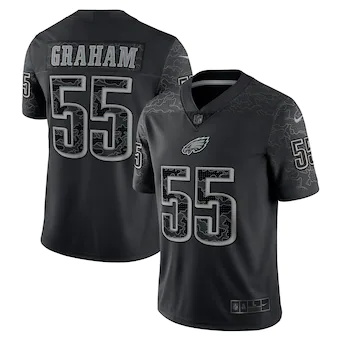 mens nike brandon graham black philadelphia eagles rflctv l